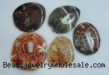 NGP1278 45*55mm - 60*70mm freeform agate gemstone pendants wholesale