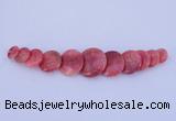 NGP129 Dyed rhodochrosite gemstone pendants set jewelry wholesale