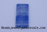 NGP137 2pcs 30*40mm rectangle dyed blue lace agate gemstone pendants