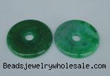 NGP1373 7*50mm - 8*55mm donut agate gemstone pendants