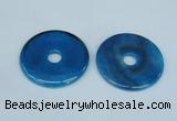 NGP1374 7*50mm - 8*55mm donut agate gemstone pendants