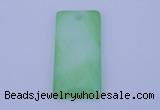 NGP138 2pcs 30*40mm rectangle dyed white jade gemstone pendants