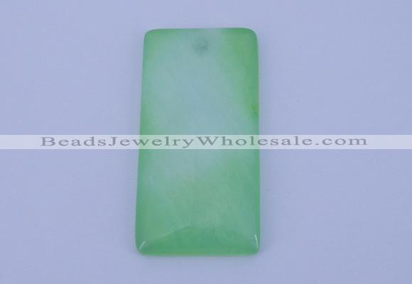 NGP138 2pcs 30*40mm rectangle dyed white jade gemstone pendants