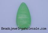 NGP140 2pcs 30*60mm teardrop dyed white jade gemstone pendants