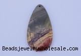 NGP144 2pcs 30*60mm teardrop picasso jasper gemstone pendants