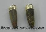 NGP1455 11*35mm - 13*45mm bullet agate gemstone pendants wholesale