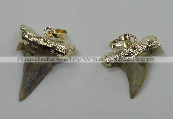 NGP1457 15*20mm - 20*30mm shark teeth pendants wholesale