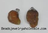 NGP1500 20*30mm - 25*50mm nuggets red agate gemstone pendants