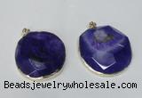 NGP1528 50*55mm - 55*60mm freeform druzy agate pendants