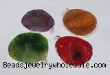 NGP1539 45*55mm - 50*60mm freeform agate gemstone pendants