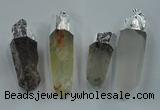 NGP1549 15*45mm - 20*65mm faceted nuggets mixed quartz pendants