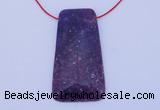 NGP158 2pcs 28*55mm trapezoid kunzite gemstone pendants