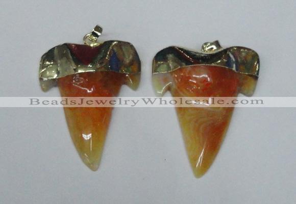 NGP1587 32*42mm - 35*45mm agate gemstone pendants