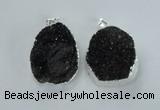 NGP1597 30*35mm - 35*40mm freeform druzy agate pendants