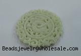 NGP1600 65*70mm Carved natural hetian jade pendants wholesale