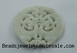 NGP1602 68*70mm Carved natural hetian jade pendants wholesale