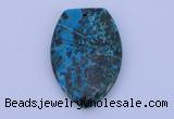 NGP162 2pcs 30*45mm fashion dyed chrysocolla gemstone pendants