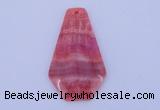 NGP166 2pcs 35*60mm dyed rhodochrosite gemstone pendants