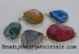 NGP1672 30*40mm - 35*45mm freeform agate gemstone pendants