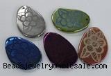 NGP1674 40*50mm - 45*60mm freeform agate gemstone pendants