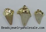 NGP1677 18*25mm - 22*30mm shark teeth pendants wholesale