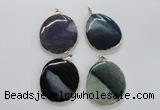 NGP1705 35*45mm - 45*50mm freeform agate gemstone pendants