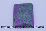 NGP171 2pcs 34*44mm rectangle lapis & malachite gemstone pendants