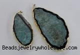 NGP1756 35*60mm - 50*80mm freeform druzy agate gemstone pendants