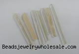 NGP1760 6*55mm - 8*80mm sticks white crystal beads pendants