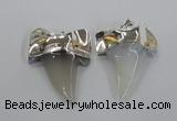 NGP1776 35*45mm - 38*55mm teeth-shaped agate gemstone pendants