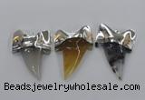 NGP1780 35*45mm - 38*55mm teeth-shaped agate gemstone pendants