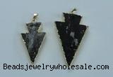 NGP1818 18*38mm - 28*45mm arrowhead druzy agate gemstone pendants