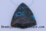 NGP186 38*43mm chrysocolla gemstone pendant jewelry wholesale