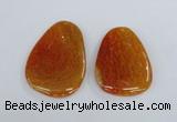 NGP1863 40*52mm - 40*58mm freeform agate gemstone pendants