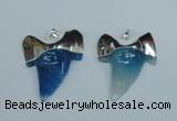 NGP1892 35*45mm - 38*55mm teeth-shaped agate gemstone pendants