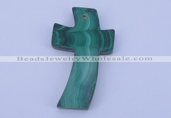 NGP191 30*51mm cross synthetic malachite gemstone pendant jewelry