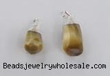 NGP1915 14*30mm - 15*35mm faceted nuggets golden tiger eye pendants