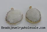 NGP1985 35*40mm - 40*45mm freefrom druzy agate pendants