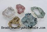 NGP2106 40*50mm - 55*65mm freeform druzy agate gemstone pendants