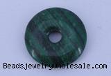 NGP215 5*25mm fashion dyed malachite gemstone donut pendant