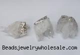 NGP2255 30*35mm - 35*40mm nuggets druzy quartz pendants