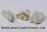 NGP2338 30*35mm - 35*40mm nuggets druzy quartz pendants