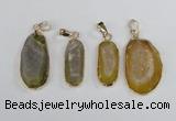 NGP2391 12*25mm - 20*30mm freeform druzy agate pendants