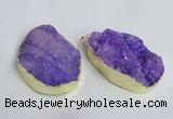 NGP2471 45*55mm - 50*65mm freeform druzy agate pendants wholesale