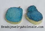 NGP2473 45*55mm - 50*65mm freeform druzy agate pendants wholesale