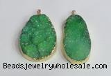 NGP2474 45*55mm - 50*65mm freeform druzy agate pendants wholesale