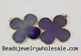 NGP2541 53*53mm - 56*56mm flower agate gemstone pendants