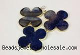 NGP2544 53*53mm - 56*56mm flower agate gemstone pendants