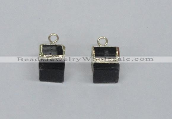 NGP2730 11*13mm - 12*15mm cube smoky quartz gemstone pendants