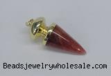 NGP2740 20*45mm - 20*50mm cone agate gemstone pendants wholesale